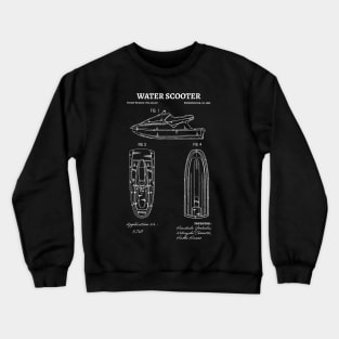 Water Scooter Patent / water scooter gift idea Crewneck Sweatshirt